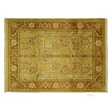 Oriental Chobi Collection Ziegler Mahal Ivory Rug Hand Knotted Wool H6263
