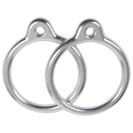 Aluminum Round Trapeze Rings, Set of 2