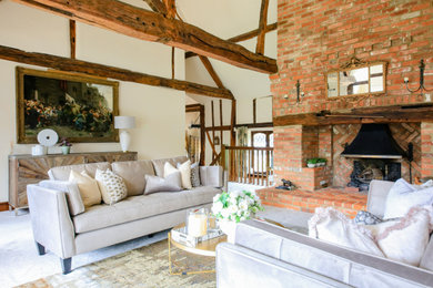 Example of a living room design in Buckinghamshire