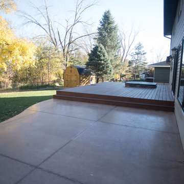 Ipe deck with sunken hot tub