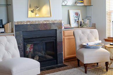 Living room - living room idea in Seattle