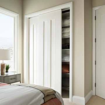 Las Vegas Modern Home - Modern Solid Wood Doors with Metal