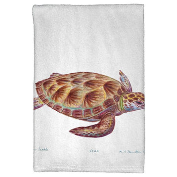 Green Sea Turtle Kitchen Towel - Two Sets of Two (4 Total)