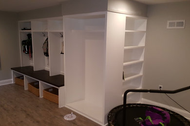 Basement build out w/sports lockers