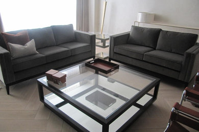 Design ideas for a contemporary living room in London.