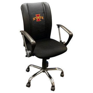 Iowa State Cyclones Task Chair With Arms Black Mesh Ergonomic