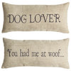 Dog Lover Pet Gifts  Double Sided Indoor Outdoor Tan Pillow