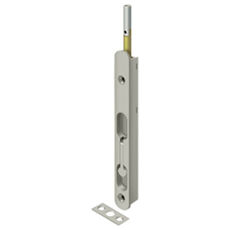 18EFBZ15 18" Extension Flush Bolt, Solid Brass, Satin Nickel