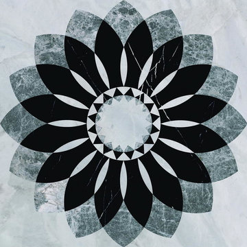 Waterjet Medallion for Lobby of various house