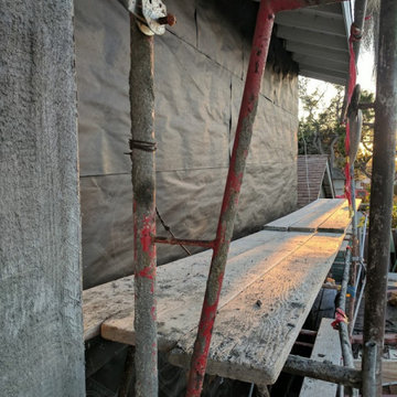 House Re stucco, Siding & Stacked Stone | In Process