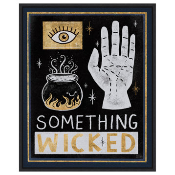 Canvas Art Framed 'Frightfully Wicked V Cauldron' by Melissa Averinos, 16x20