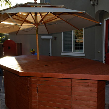 San Ramon Pool equipment cover and gate