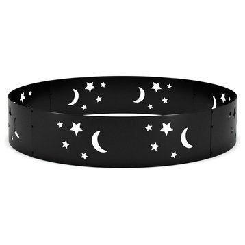 Cosmic Stars and Moon Campfire Ring, 36"