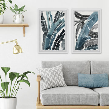 Dramatic Palms Diptych
