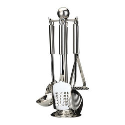 CooknCo Duet Stainless Steel Kitchen Utensil Set (Set of 8) - Cooking Utensil Sets