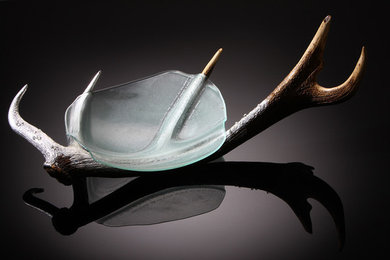 Glass and Antler sculpture