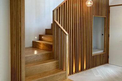 Contemporary staircase in Buckinghamshire.