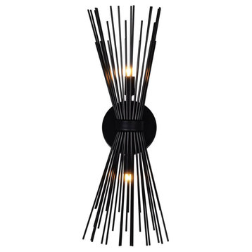 20" Tall Wall Sconce, Black