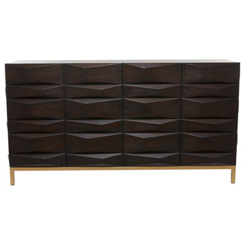 Contemporary Brown Wooden Cabinet 560633