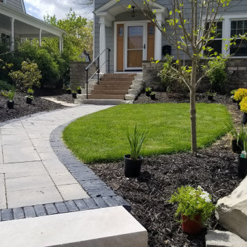 Terraced front yard