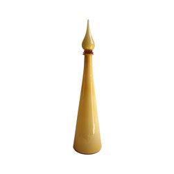 CASED EMPOLI ITALIAN DECANTER IN BUTTERSCOTCH - Vases