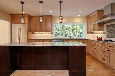 Transitional kitchen photo in Boston