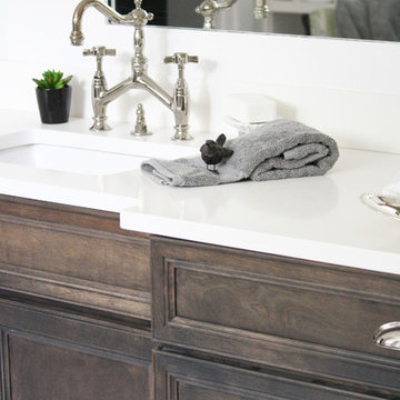 Pure White Vicostone Bathroom