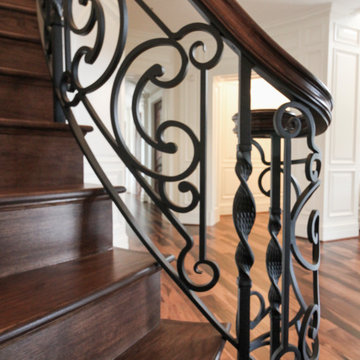 Project #74 | Circular Staircase with Hand-Forged Metal Panels