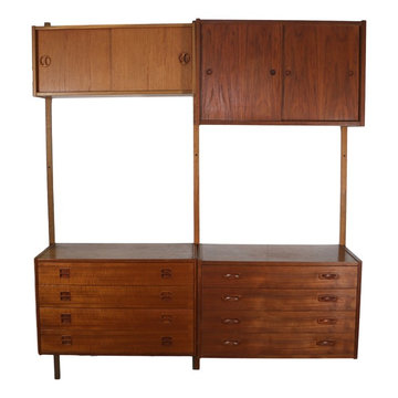 Teak shelving unit by PS System