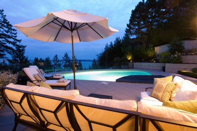 Example of a trendy home design design in Vancouver