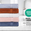 A1HC Bath Towel Set, 100% Ring Spun Cotton, Ultra Soft, Chambray Blue, 3 Piece Towel Set