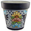 Mexican Ceramic Flower Pot Planter Folk Art Pottery Handmade Talavera 15