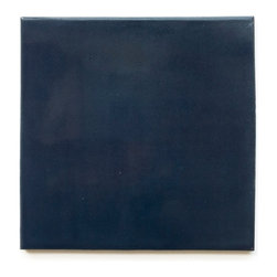 61 Navy (Glossy Finish) - Handmade Ceramic Tile - Tile