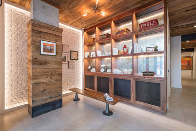 Inspiration for a modern entryway remodel in New York