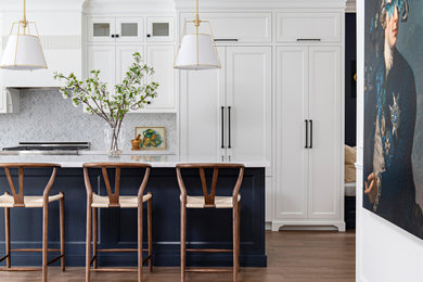 Example of a transitional kitchen design in Other