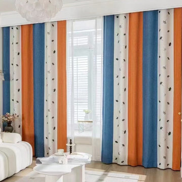 FQYH2407BD Eyelet Extra Wide Curtains For Living Room Ready Made