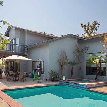 Side View of Exterior Stucco Renovation in Escondido