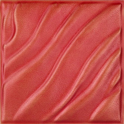 DCT LRT14 Faux Leather Ceiling Tile - Coral Gold - Ceiling Tile