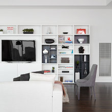 Side wall TV set up