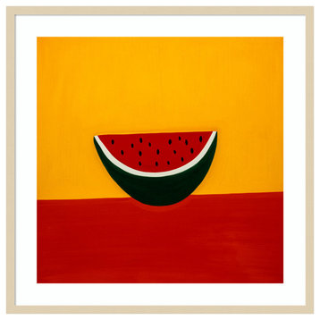 Watermelon by Cristina Rodriguez Framed Wall Art 33 x 33