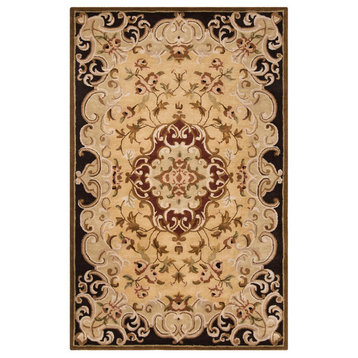 Safavieh Classic Collection CL234 Rug, Gold/Cola, 3'x5'