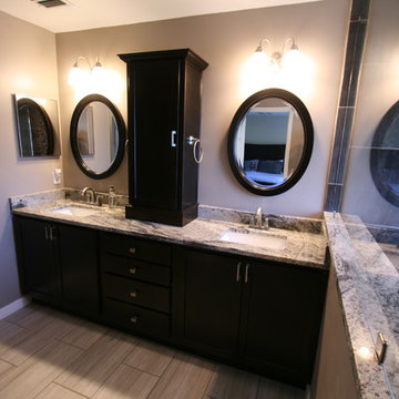the CARR master bathroom