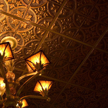 Copper Tin Living Room Ceiling