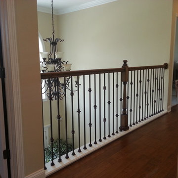 Installed Wrought Iron Balusters