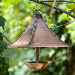 Covered Copper Bird Feeder - Bird Feeders
