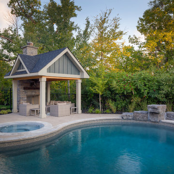 Custom Vinyl Pool, Spa & Shade Structure - Oakville