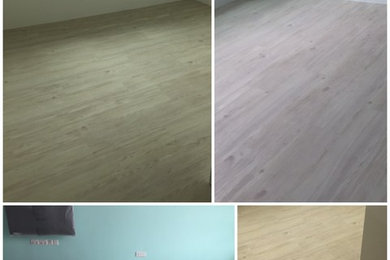 Temporary Floor Protection (Floor Cover) & Vinyl Planks @ Apartment (Bendemeer)