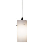 WAC Lighting - WAC Lighting DaxLine Pendant, White Glass Shade, Black Socket Set, J Track - Stimulate the aesthetic sense of your room with simple and understated cased white glass cylinders finished in white and amber acid etched colors. The white interior enhances lamp performance for fluorescent, LED, and incandescent lamps. Track Pendant is available in H, J/J2, and L track configurations. Order according to track layout specifications. Fixture can accomodate an LED or Incandescent lamp.
