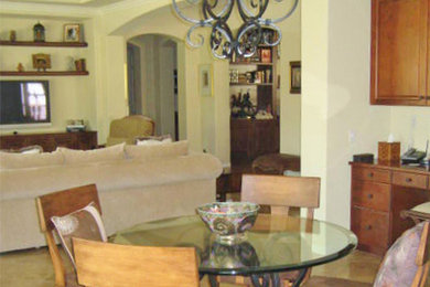 Inspiration for a mediterranean dining room remodel in Los Angeles