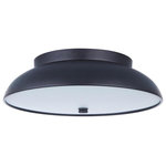 Craftmade Lighting - Craftmade Lighting X6813-FB-LED Soul - 12.5 Inch 20W LED Flush Mount - The sleek metal dome of our new Soul flushmount CoSoul 12.5 Inch 20W L Flat Black/Brushed P *UL Approved: YES Energy Star Qualified: n/a ADA Certified: n/a  *Number of Lights:   *Bulb Included:Yes *Bulb Type:LED Disk *Finish Type:Flat Black